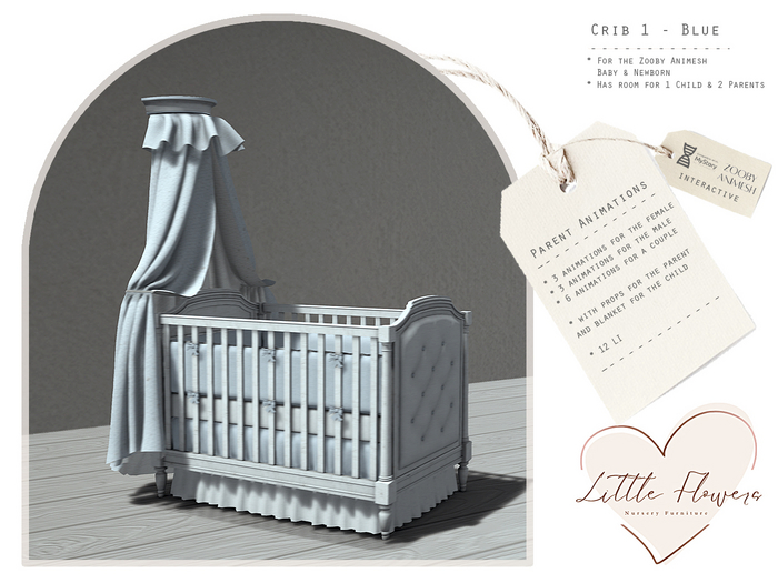 Crib 1 ZOOBY Blue
