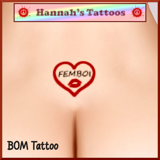 FEMBOI Heart Tintable Tattoo