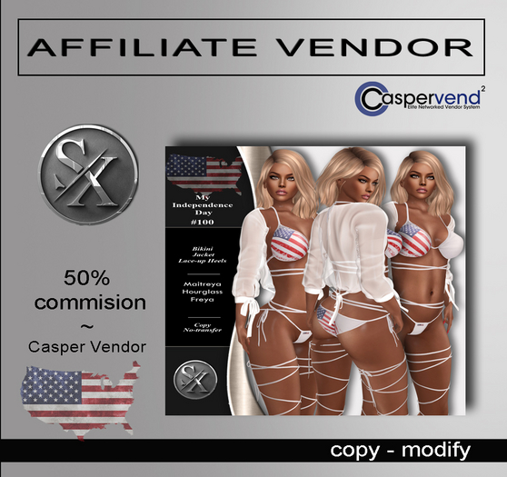 [SX] Affiliate Vendor  PATRIOTIC ~ Cerys [1 vendor]