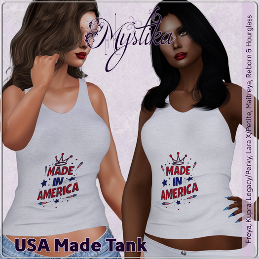 ~Mystika~ USA Made Tank Ladies