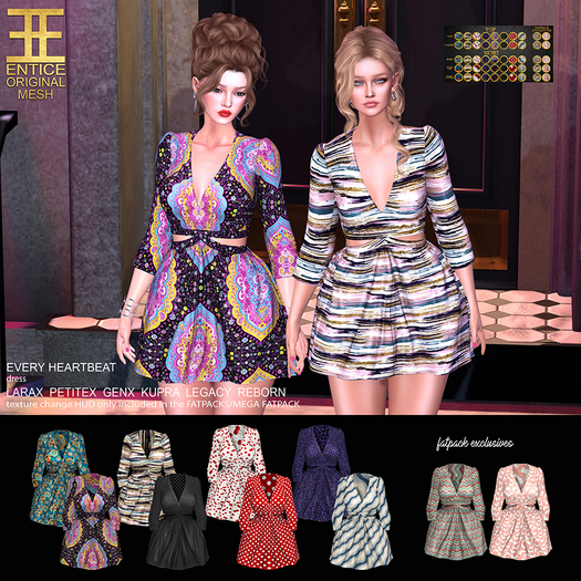 Entice - Every Heartbeat Dress - Prints FATPACK