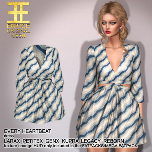 Entice - Every Heartbeat Dress - Prints - Wave