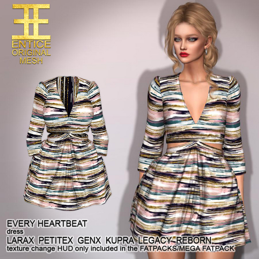 Entice - Every Heartbeat Dress - Prints - Brush