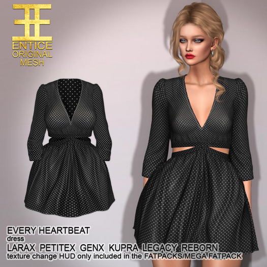 Entice - Every Heartbeat Dress - Prints - Micro Dot