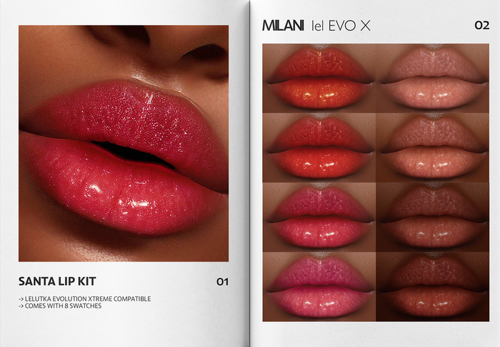 MILANI - "SANTA" LIP KIT / DEMO