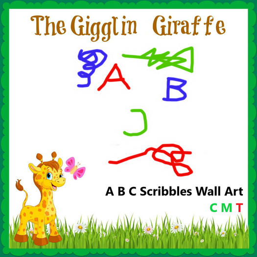 ABC Scribbles Wall Art