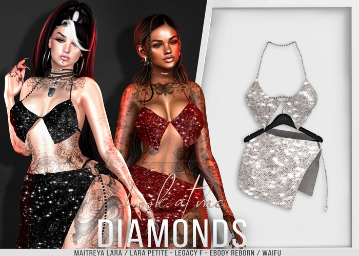Look At Me. Diamonds : Outfit - Silver