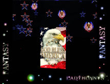 Memorial Day /Independence Day -God Bless America Poster American Eagle 