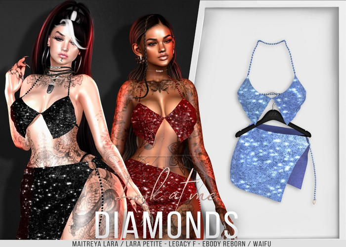 Look At Me. Diamonds : Outfit - Babyblue