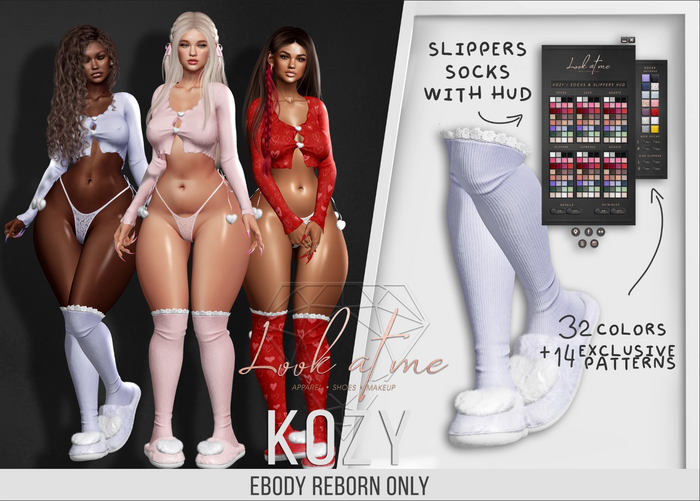 Look At Me. Kozy : Socks&Slippers - Reborn