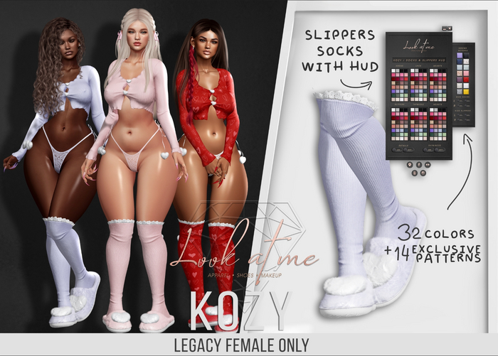 Look At Me. Kozy : Socks&Slippers - Legacy