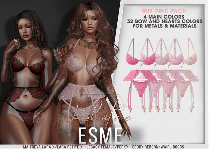 ICHULY - Esme : Lingerie - Pink Pack