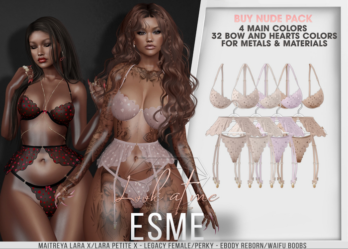 ICHULY - Esme : Lingerie - Nude Pack