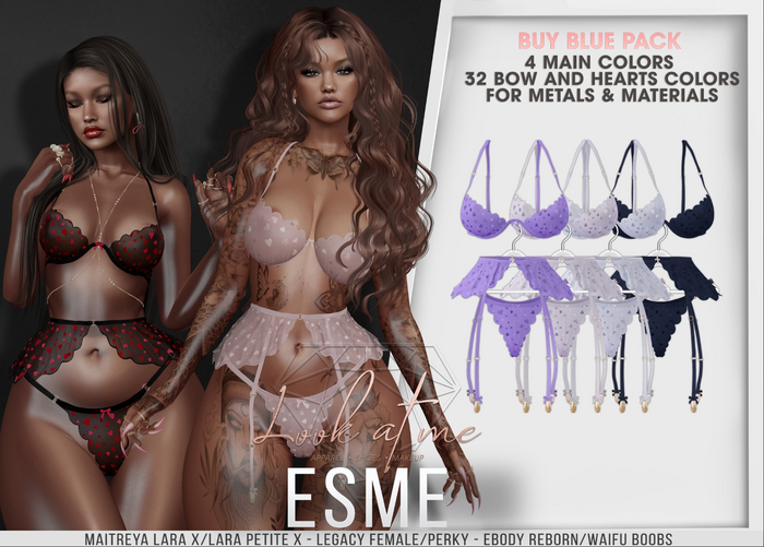 ICHULY - Esme : Lingerie - Blue Pack