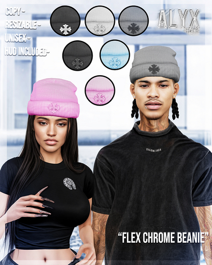 ALYX. Flex Chrome Beanie (Fat-Pack)