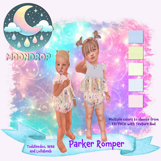 ~MoonDrop~Parker Romper Sky