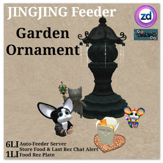 *ZD* Jingjing Auto-Feeder - Garden Ornament