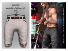 :: HARDCORE :: (HD003ST) Men's Slim Fit Shorts WX