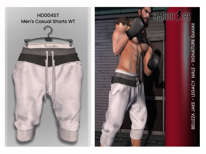 :: HARDCORE :: (HD004ST) Men's Casual Shorts WT 