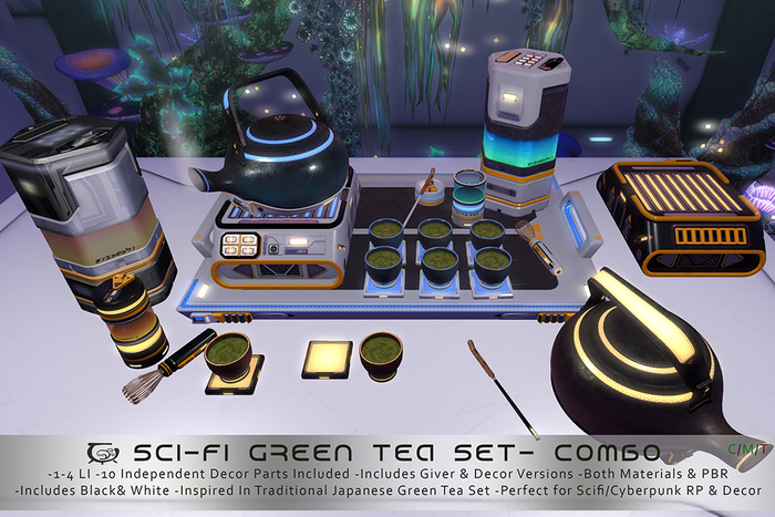 [CC] Scifi Green Tea Set- Combo