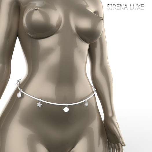 White Belly Belt Chain