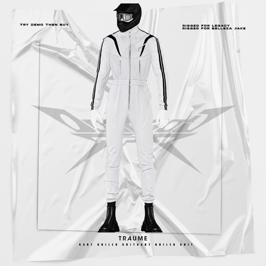 [Traume] Kart Boiler suit White