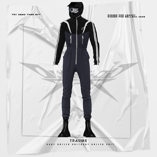 [Traume] Kart Boiler suit Navy Blue