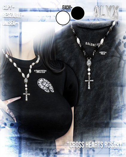 ALYX. Cross Hearts Rosary (Fat-Pack)