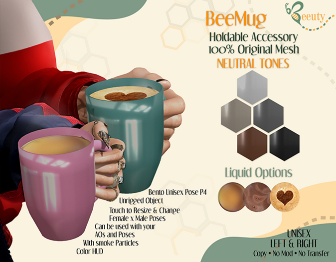 Beeuty - BeeMug Neutral Pack