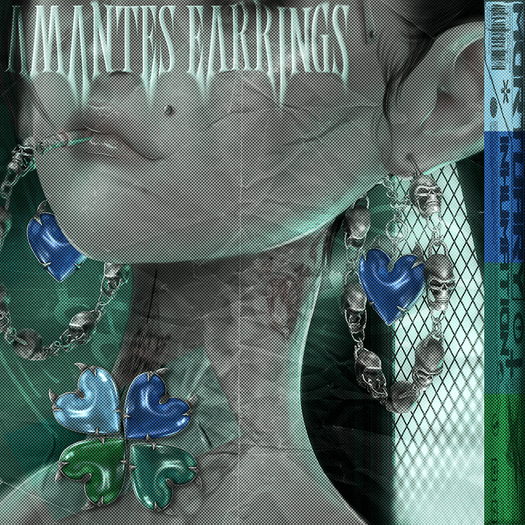 .:INHUMATION:. Amantes Earrings Sapphire Set