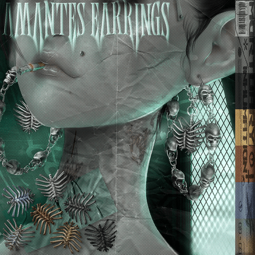 .:INHUMATION:. Amantes Earrings RibCage Set