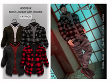 :: HARDCORE :: (HD008JK) Men's Jacket with Hoodie - Fatpack