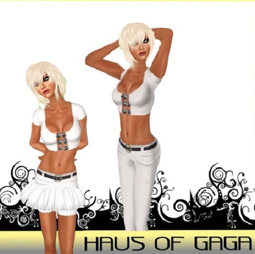 :::HAUS**OF**GAGA::: Saturday Night Flight White Outfit