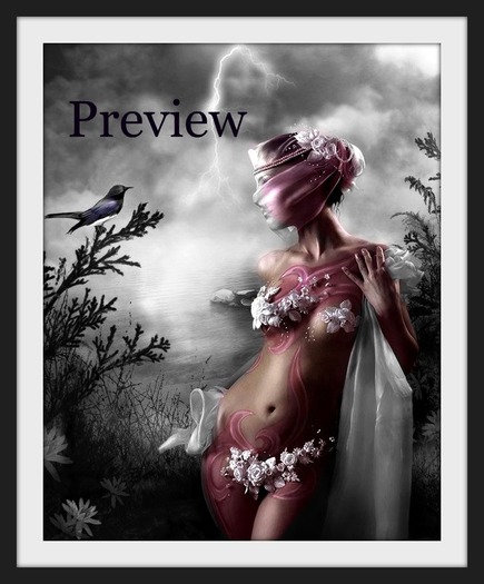 Mystique Pink - Beautiful Feminine Art (scripted - resize and brightness/with shadow)