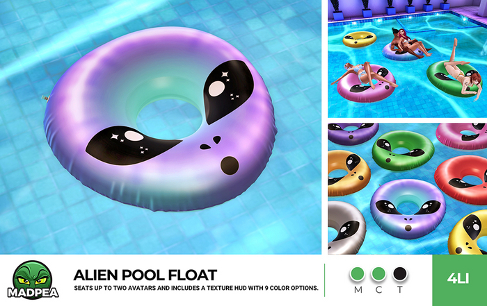 MadPea Alien Pool Float