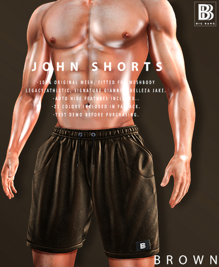 [BB] John shorts - Brown