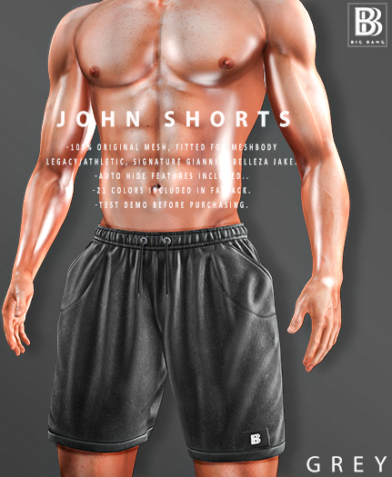 [BB] John shorts - Grey