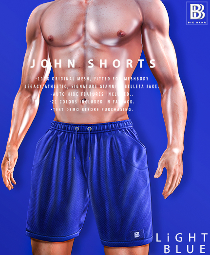 [BB] John shorts - Light Blue