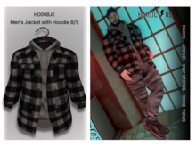 :: HARDCORE :: (HD008JK) Men's Jacket with Hoodie B/S