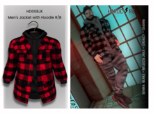 :: HARDCORE :: (HD008JK) Men's Jacket with Hoodie R/B