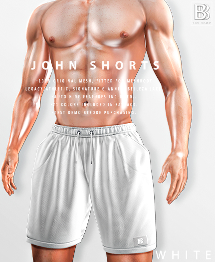 [BB] John shorts - White