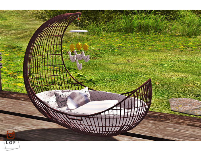 LOP  Rattan Crib for Zooby Baby & Newborn
