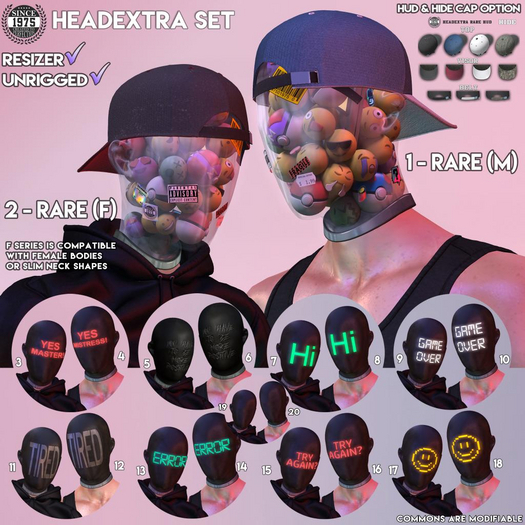 1. [Since1975] HeadExtra - (Male) RARE