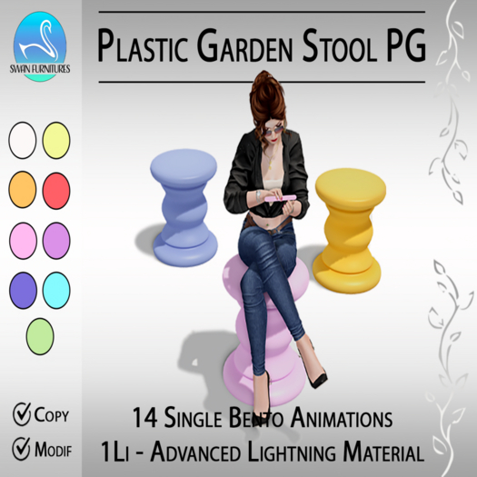 [SF] Plastic Garden Stool (PG)