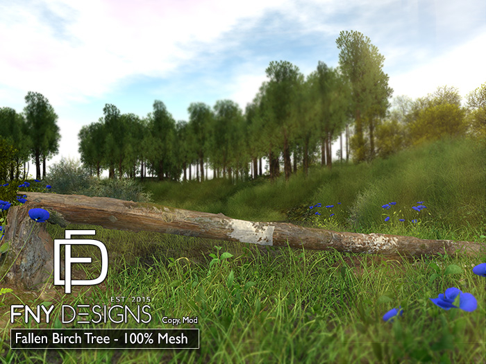:FNY: Designs - Fallen Birch Tree | 100% Mesh