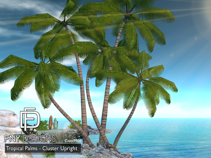 :FNY: Designs - Tropical Palm Cluster - Upright | 100% Mesh Palms