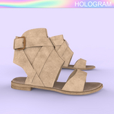 Beige Ankle Sandals