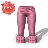 Pink Ruffle Capri