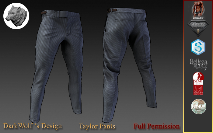 Taylor Pants Men Full Perm
