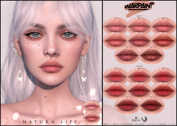 WarPaint* Natura Lips - Fatpack [LeL EvoX]